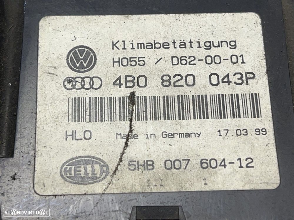 Modulo comando A/C e Sofagem AUDI A6 (4B2, C5) 4B0820043P 4B0 820 043P - 4