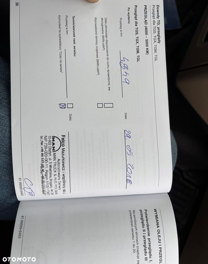 MAN TGS 41.460 2018 wywrotka kiper 8x8 resor manual - 14