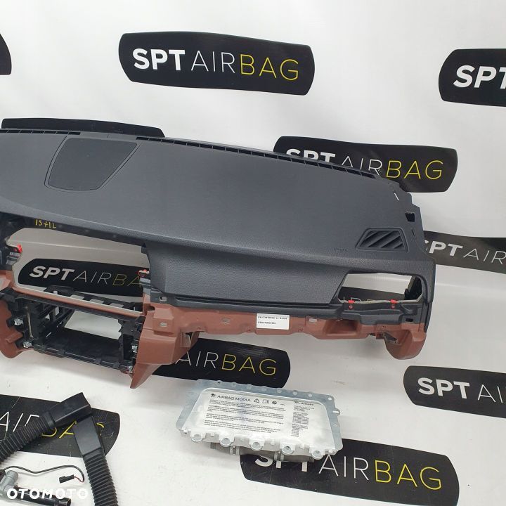 BMW F10 F11 DESKA ROZDZIELCZA KONSOLA KOKPIT PULPIT PODUSZKI AIRBAG AIR BAG PASY KIT SET - 4