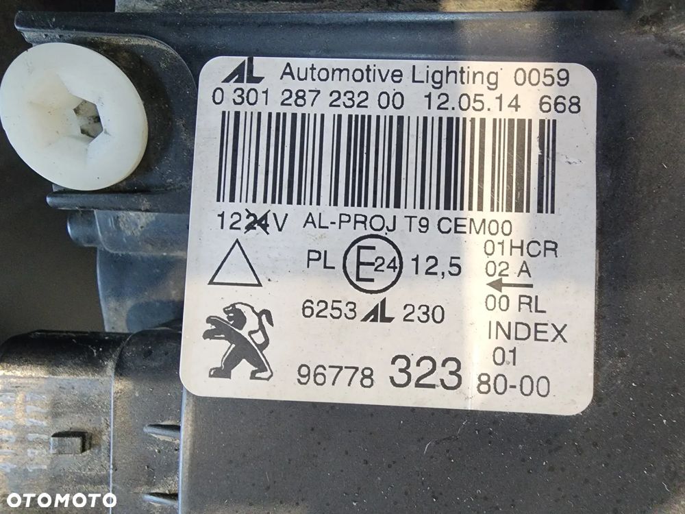 Peugeot 308 T9  lampa reflektor komplet FULL LED EUROPA - 5