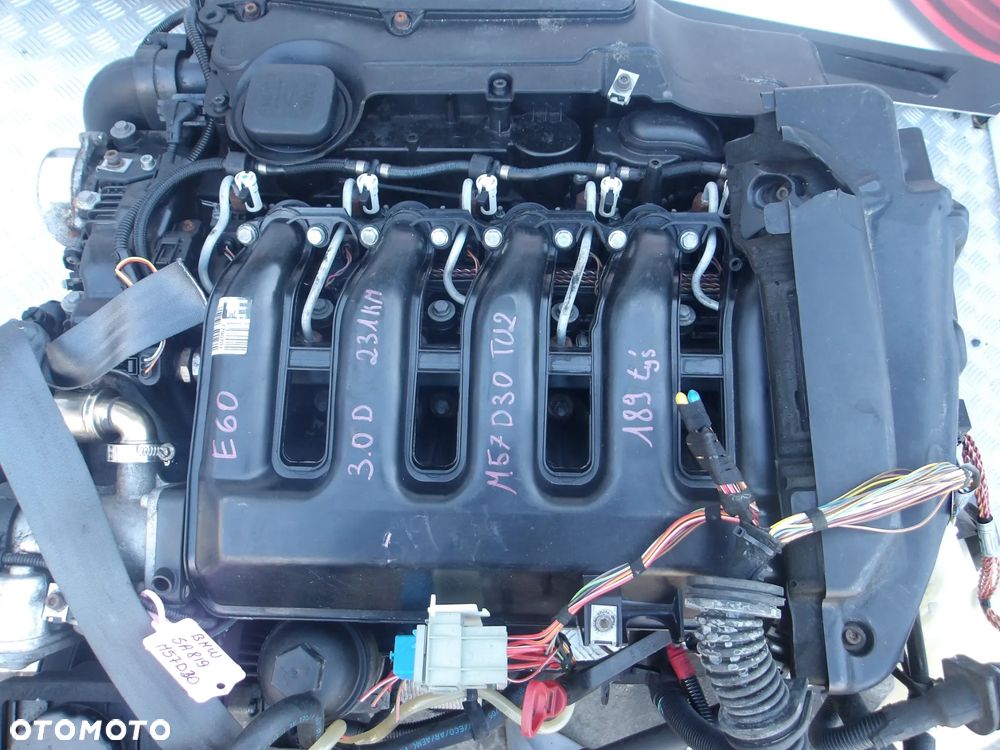 SILNIK KOMPLETNY BMW E60 3.0D M57D30TU2 231KM 189 TYS - 2