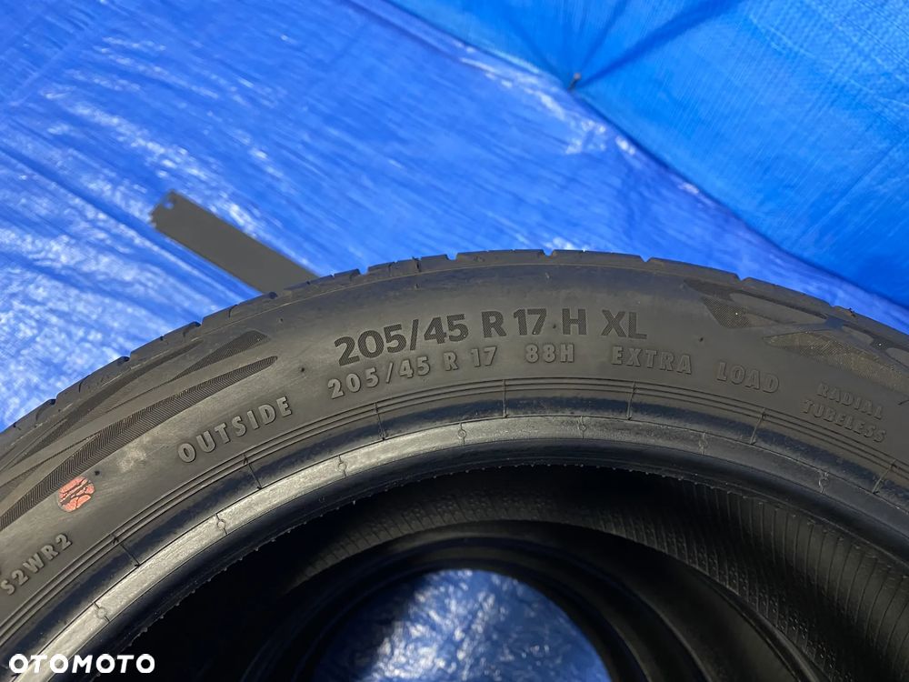 OPONA 17 OPONY LETNIE LATO KOMPLET OPON 4SZT CONTINENTAL ECO CONTACT 6 205/45R17 88H XL BIEŻNIK 5,7mm  2020 - 8