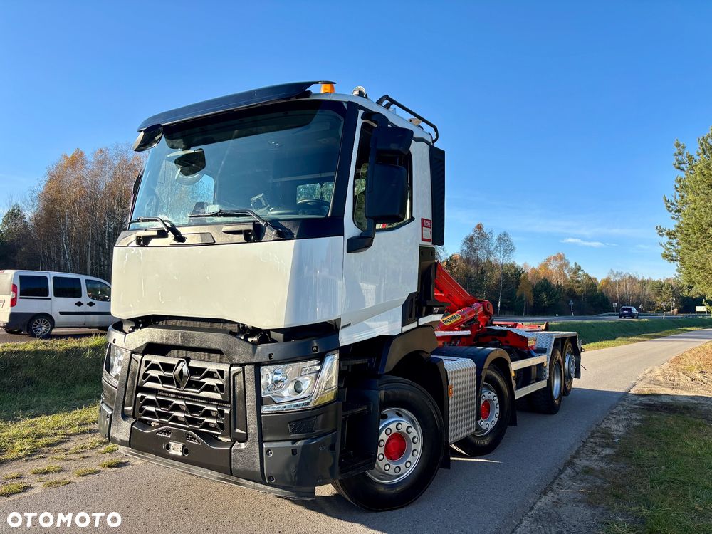 Renault Kerax 460 KM 8x2 hakowiec tylna os podnoszona oraz skretna Sprowadzony ze Szwajcarii - 6