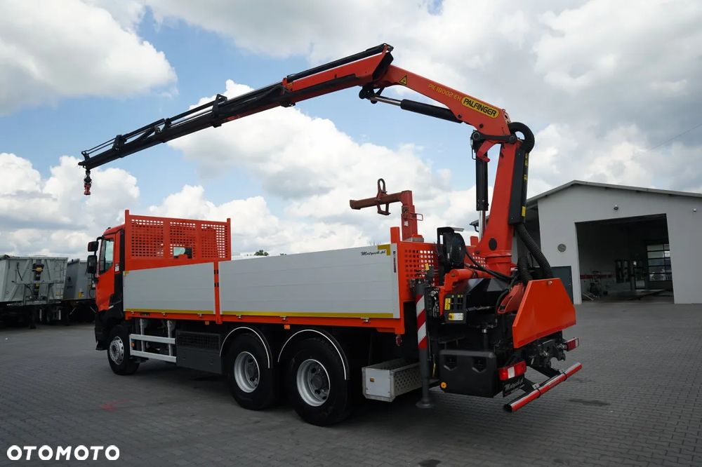 Renault C 430 / 6x4 / SKRZYNIOWY 6,5 M + HDS PALFINGER PK 18 002-EH C  / WYSÓW 12,5 M / STEROWANIE RADIOWE / ROTATOR / WIDŁY DO PALET - 4