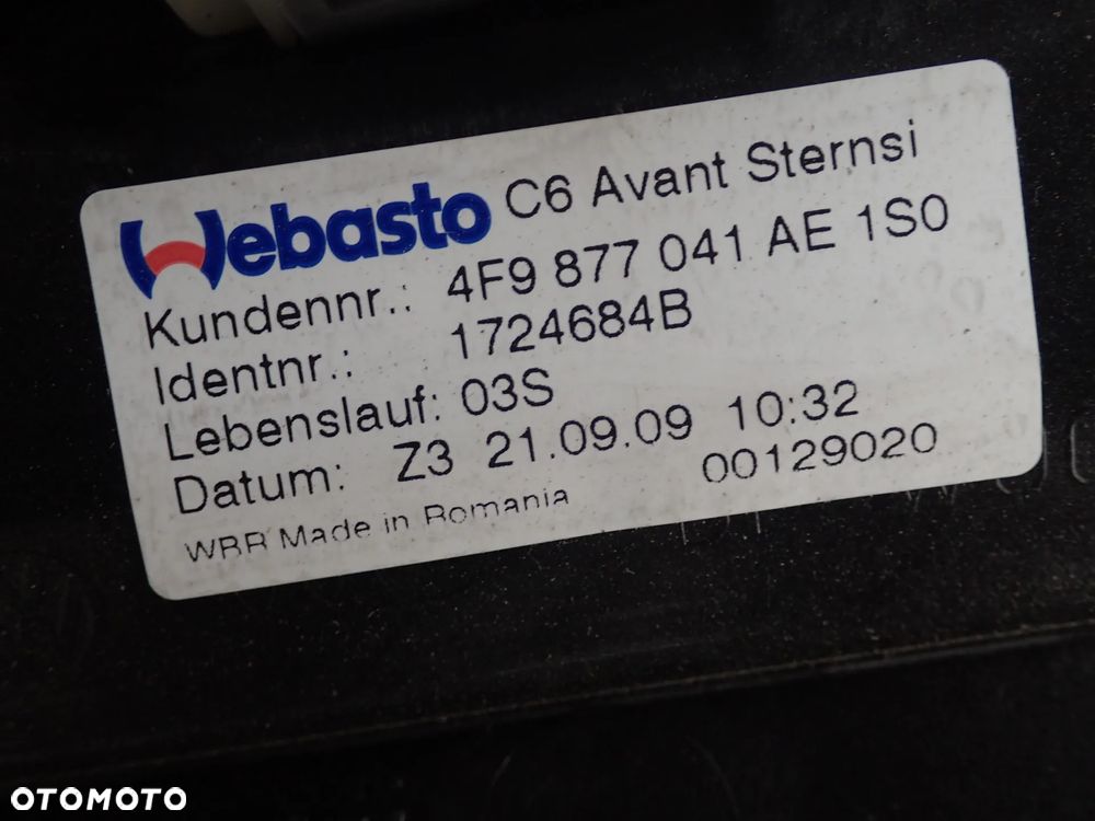 SZYBERDACH AUDI A6 C6 4B0959591K  4F9877041AE - 10