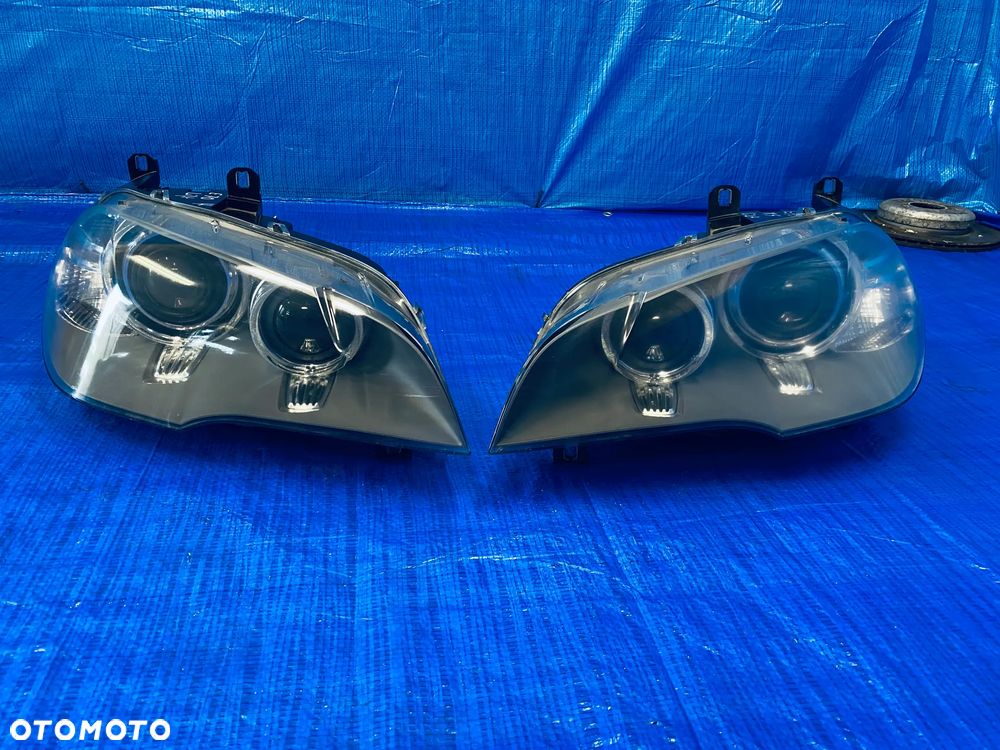 REFLEKTOR LAMPA LEWA PRAWA LEWY PRAWY PRZÓD PRZEDNIA XENON KSENON BI-XENON NIESKRĘTNY LCI BMW X5 E70 LIFT 11R ; 7240787 7240788 63117240787 63117240788 ORYGINAŁ EUROPA - 3