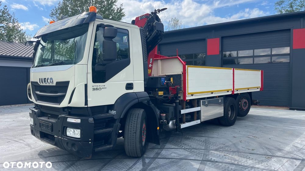 Iveco Stralis EEV 6x2 HMF 1720 K4 Ster Radiowe 2013 Rok Top Stan Os Skrętna Podwieszana Zabudowa Burtowa Platforma (Palfinger Hiab Fassi) - 17