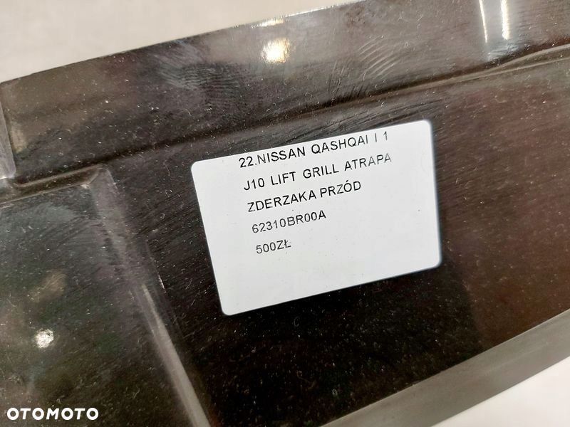 nissan qashqai 1 i j10 grill atrapa zderzaka przód 62310br00a - 7