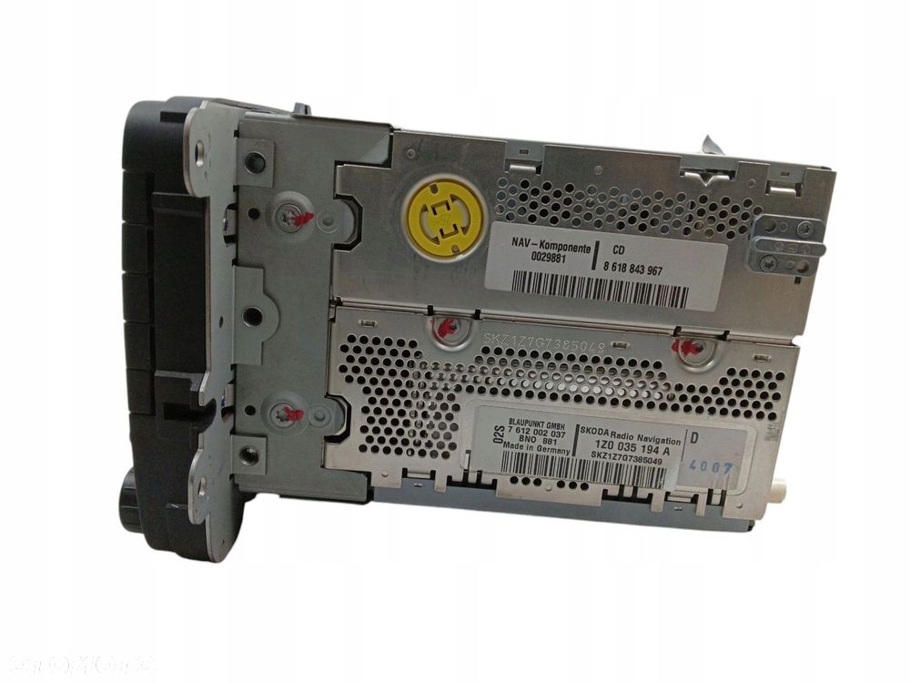 RADIO NAWIGACJA EKRAN GPS PASSAT B6 OCTAVIA II YETI 1Z0035194A - 3