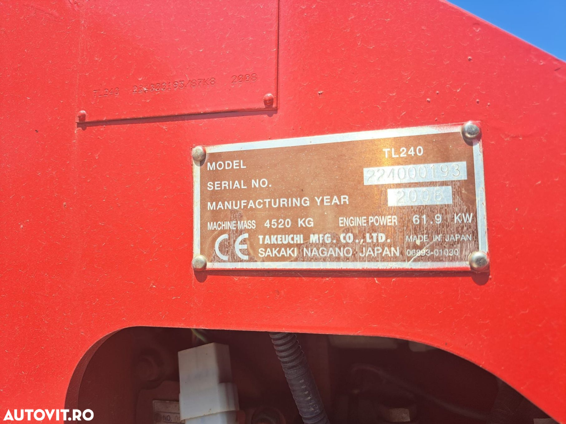 Takeuchi TL240 Incarcator Frontal - 5