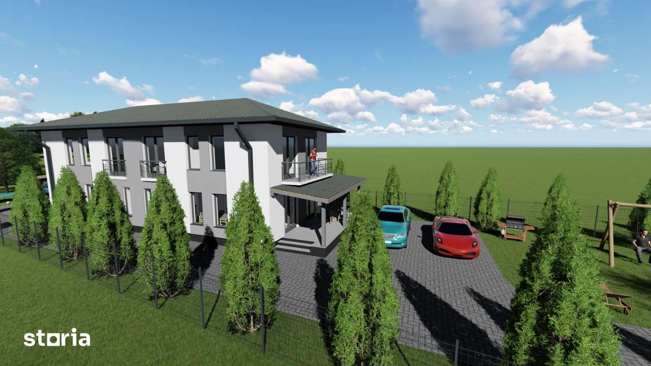 Tautii-Magheraus – casa noua tip duplex, P+E, semifinisata, teren 500 - Imagine principală: 5/8