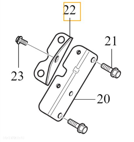 VOLVO C30 C70 S40 V50 V40 S60 V60 XC60 XC70 wspornik katalizatora OE - 2