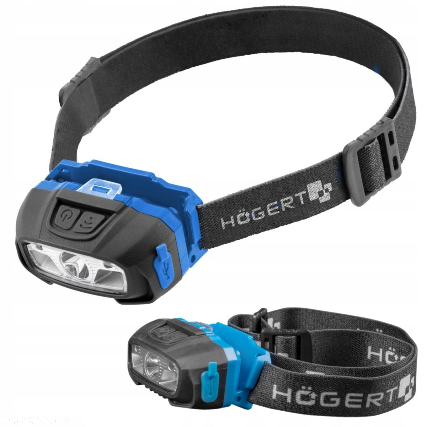 HOGERT LAMPA LATARKA CZOŁOWA LED AKUMULATOROWA ŁADOWANA USB CZUJNIK RUCHU - 5