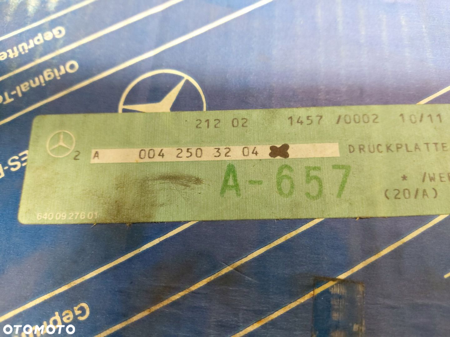 MERCEDES W123 DIESEL DOCISK SPRZĘGŁA 0042503204 - 3