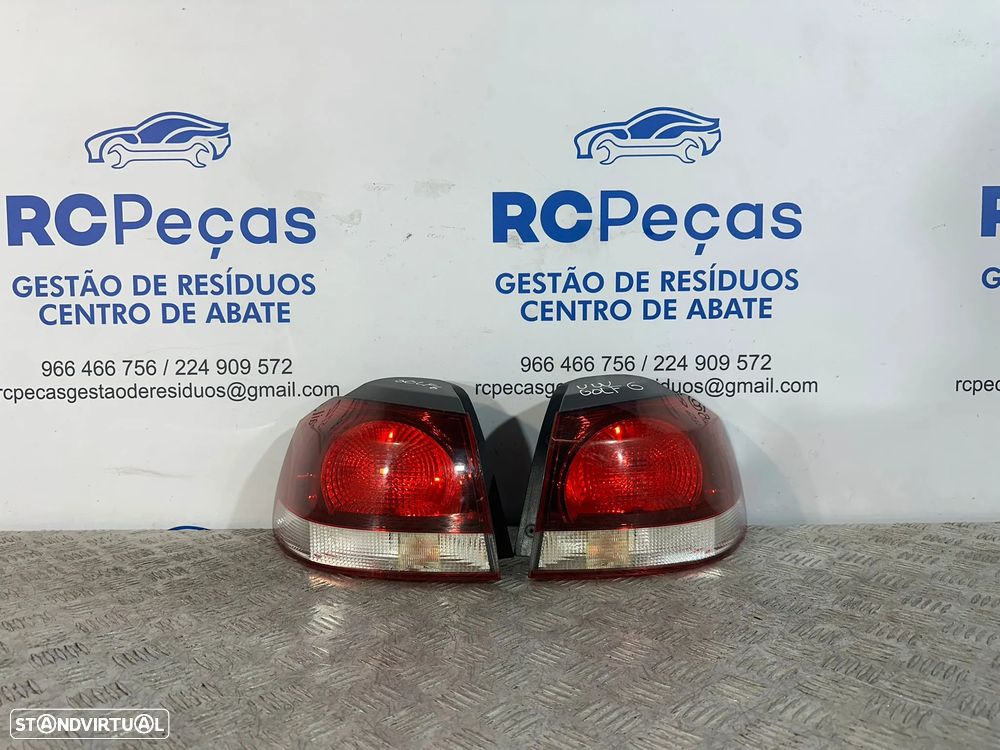 .Conjunto Farolins Tras Traseiro Esquerdo Direito Original Volkswagen VW Golf 6 Mk6 5k0945096M 5k0945095F 2008 - 2013 - 3