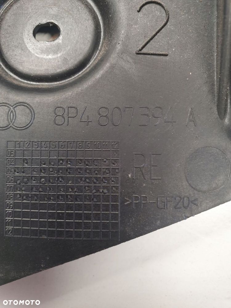 ŚLIZG ZDERZAKA PRAWY TYŁ AUDI A3 8P 8P4807394A - 3