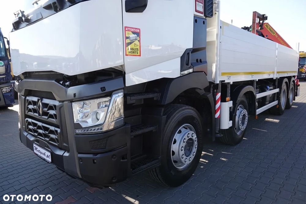 Renault C 430 / 8x4 / SKRZYNIOWY 7 M + HDS PALFINGER 33002 -wysów: 14,5 M / UDŹWIG 9800 KG / STEROWANIE RADIOWE / ROTATOR / EURO 6 - 11