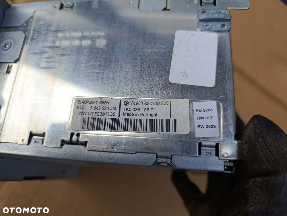 VW TOURAN I RADIO EKRAN WYŚWIETLACZ 1K0035186P - 7