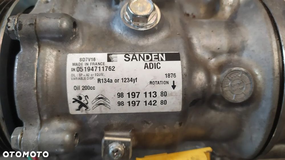 kompresor sprężarka klimatyzacji Peugeot Citroen BlueHdi - 5