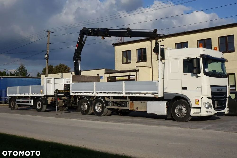 DAF XF 460 6x2 / EURO6 / AUTOMAT / INTARDER / HDS X-HIDUO 188 B-2/ ZABUDOWA SKRZYNIA BURTOWA + PRZYCZEPA LECITRAILER