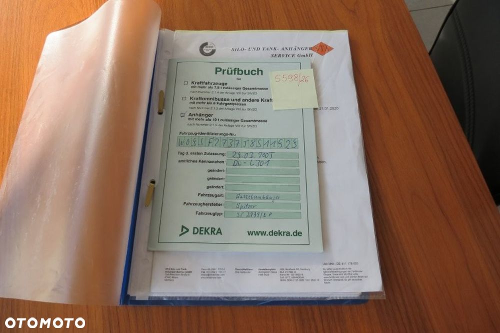 Spitzer CEMENTO NACZEPA SPITZER SF 2737 SPROWADZONA Z NIEMIEC 1. WŁAŚCICIEL - 8