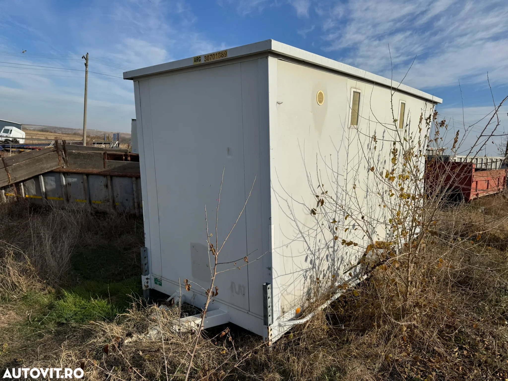 Remorca Container Vestiar / Depozit / Organizare Santier : 4 BUC : cu ACTE - 10