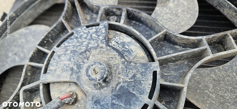 Komplet chłodnic wentylator chłodnicy chłodnica wody klimatyzacji Chevrolet Aveo T250 lift T255 1,2 benzyna 2009r - 3