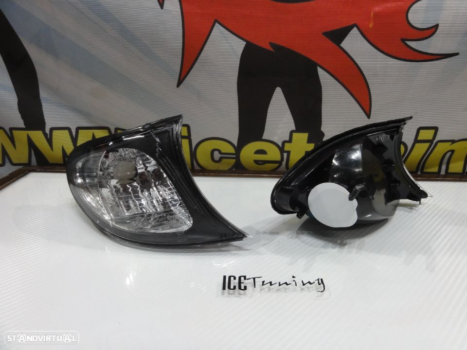 Pisca frontal bmw e46 4p 01-05 fundo cristal c/2 anos de garantia - 6