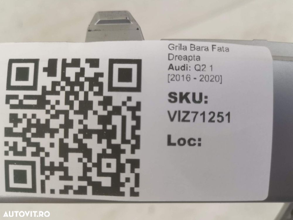 Grila Bara Fata Dreapta Audi Q2 1 2016 2017 2018 2019 2020 Facelift S- - 4