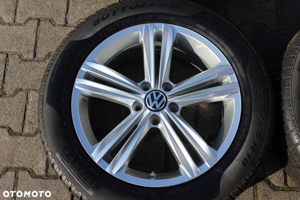 oryg vw tiguan 5na r-line 18'' 5x112 et43 pirelli 235/55r18 8mm 21r - 5