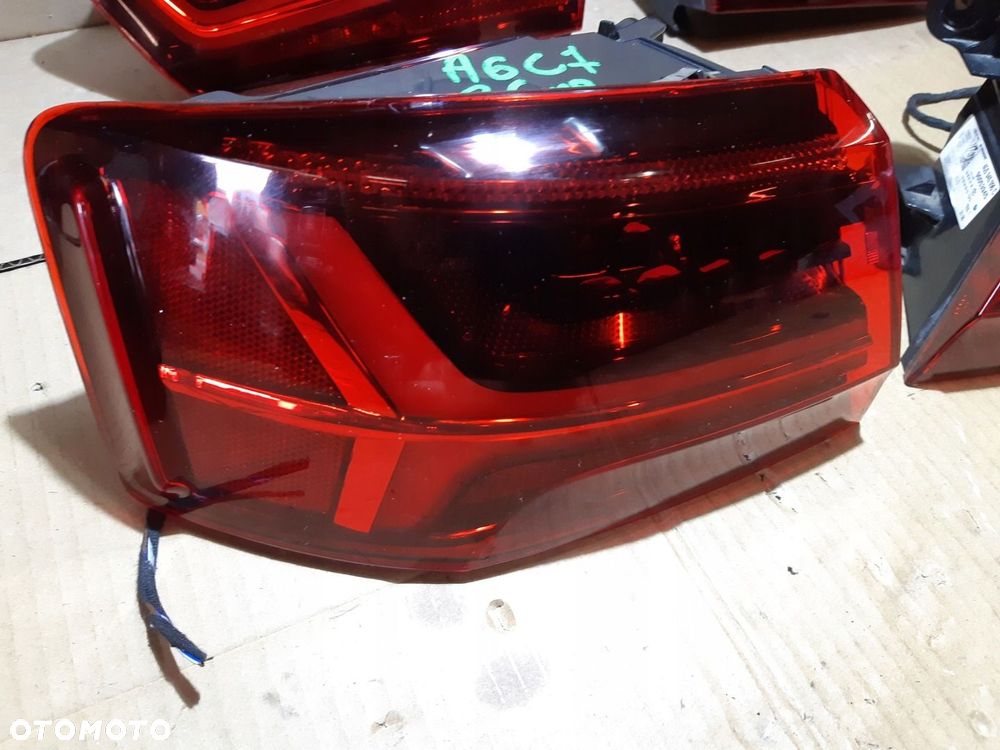 AUDI A6 C7 LIFT SEDAN LAMPY LAMPA LEWA PRAWA LED TYŁ KOMPLET CIEMNE - 12