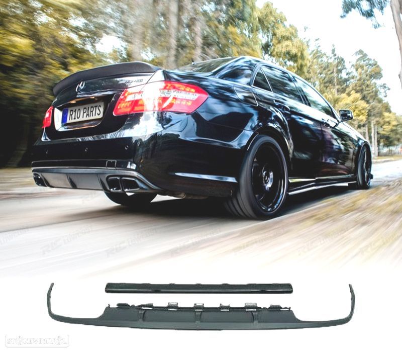DIFUSOR MERCEDES CLASE E W212 09-13 LOOK E63 AMG PRETO - 1