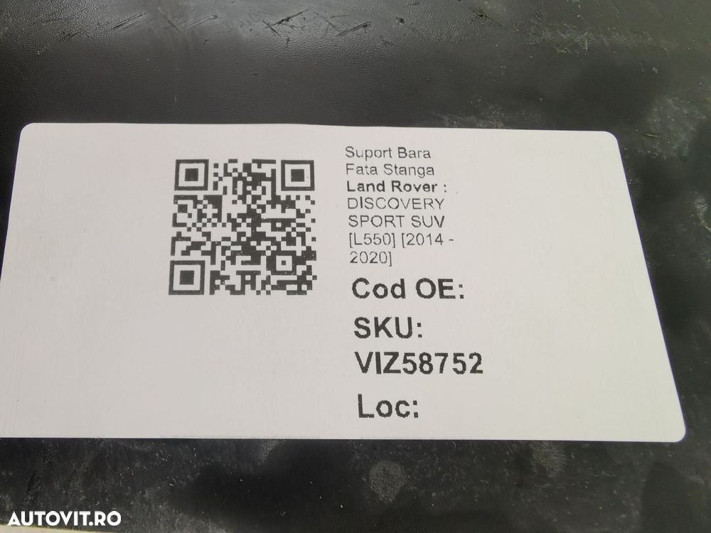 Suport Bara Fata Stanga Land Rover DISCOVERY SPORT SUV [L550] 2014 201 - 8