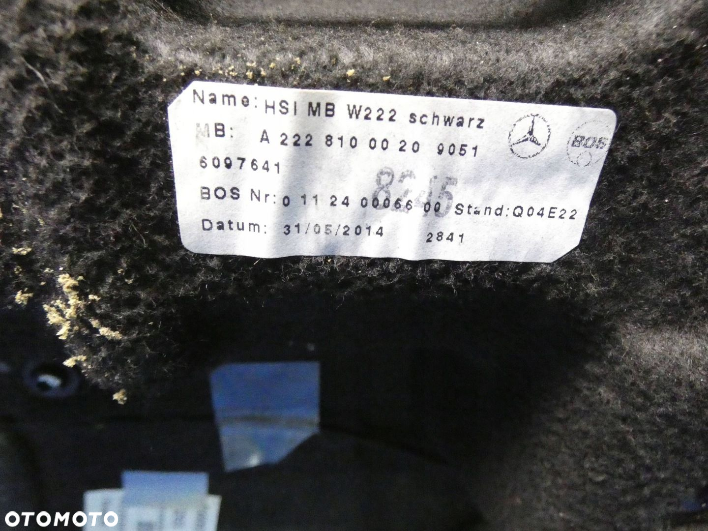 MERCEDES S KLASA W222 PÓŁKA BAGAŻNIKA TYŁ TYLNA Z ROLETĄ ROLETA KOMPLET - 3