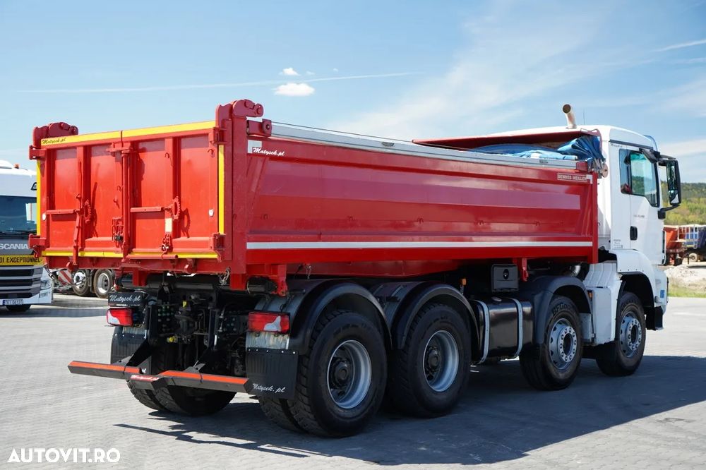 MAN TGS 35.460 / 8X4 / BASCULĂ CU 2 BENZI / BORDMATIC / MEILLER KIPPER / AUTOMATĂ / EURO 6 - 19