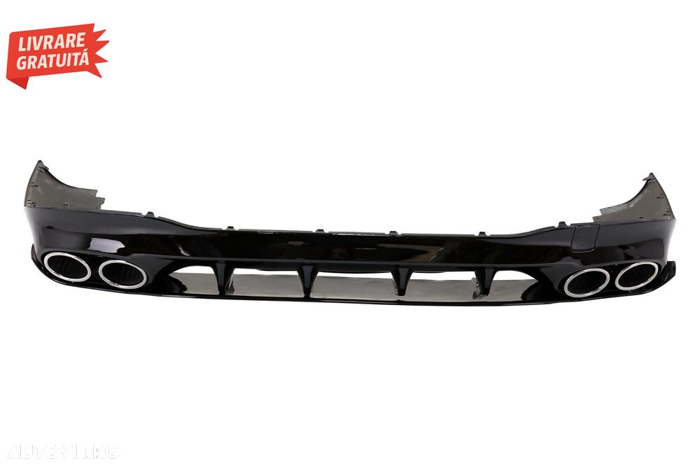Difuzor Bara Spate cu Ornamente Evacuare Mercedes CLA X118 Shooting Brake C118 Cou- livrare gratuita - 2