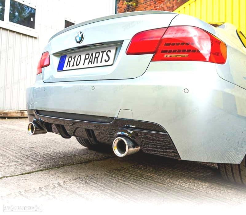 DIFUSOR BMW E92 E93 COUPE CABRIO LOOK M PERFORMANCE PRETO BRILHANTE O---O - 2