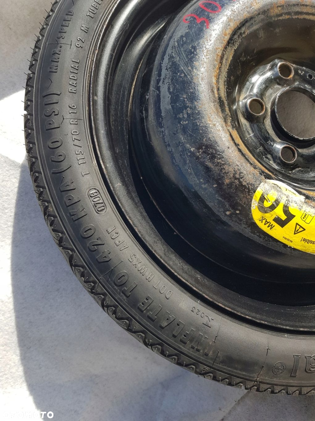 Koło Dojazdowe LAND ROVER RANGE ROVER L322 R16 16" 5x120 4Jx16.H2.50 - 3