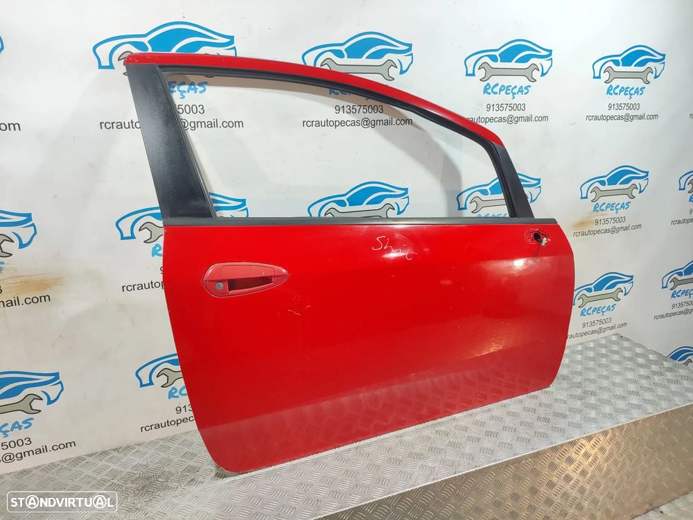 Porta Frente Direita Fiat Grand Punto 199 3 Portas Fecho Elevador Motor Puxador Vidro - 2