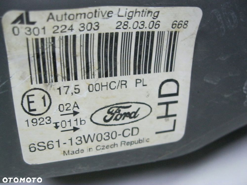 lampa przód lewa 6s61-13w030-cd ford fiesta mk6 - 14