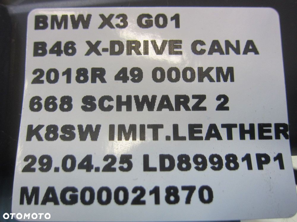 BMW X3 G01 51127488232 7488232 LISTWA PROGOWA PRAWA PRÓG PRAWY NAKŁADKA LED - 12