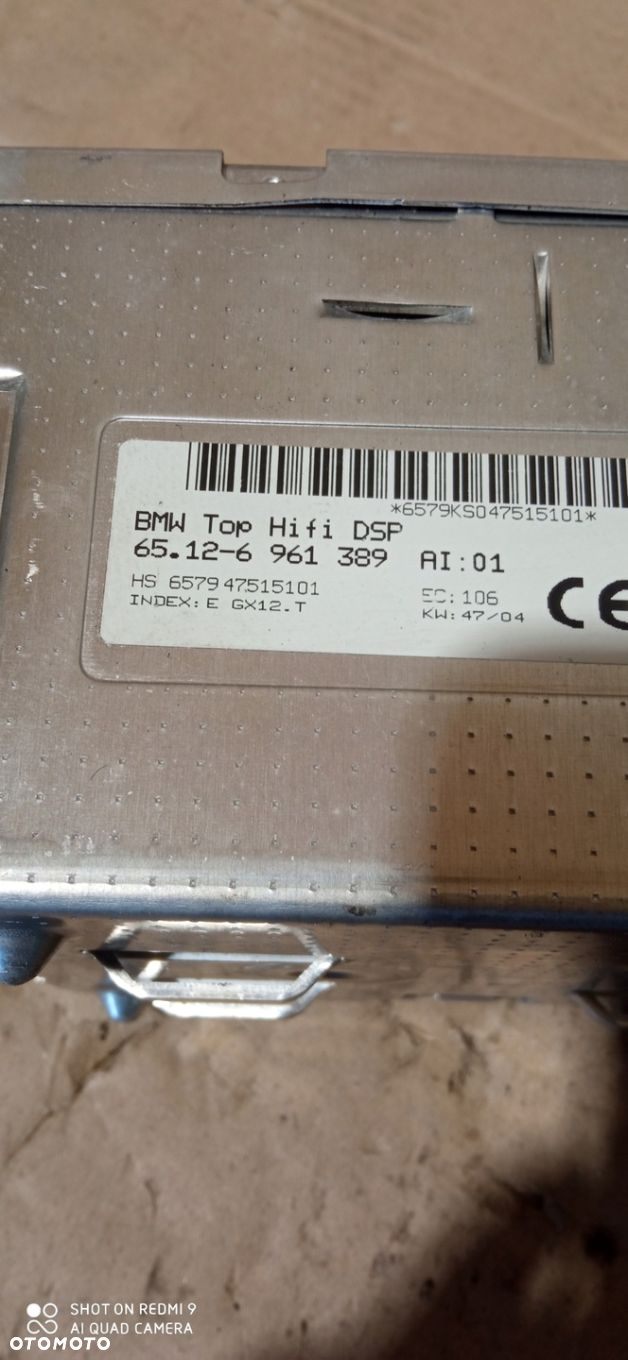 WZMACNIACZ SYSTEMU TOP HIFI BMW 7 E65 6961389 - 2