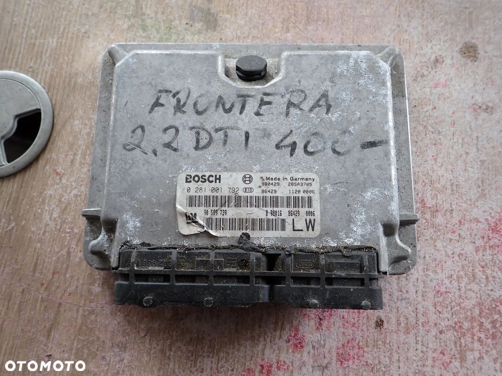 OPEL FRONTERA KOMPUTER STEROWNIK SILNIKA 0281001792 90589739 - 1