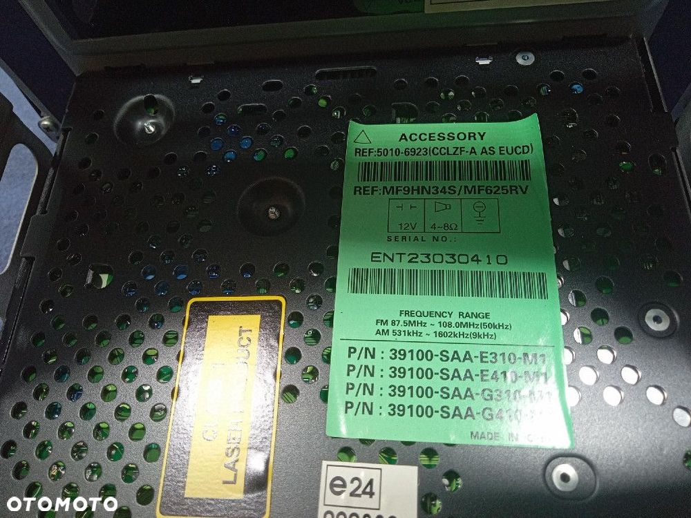 HONDA JAZZ II RADIO FABRYCZNE CD 39100-SAA-E310-M - 5