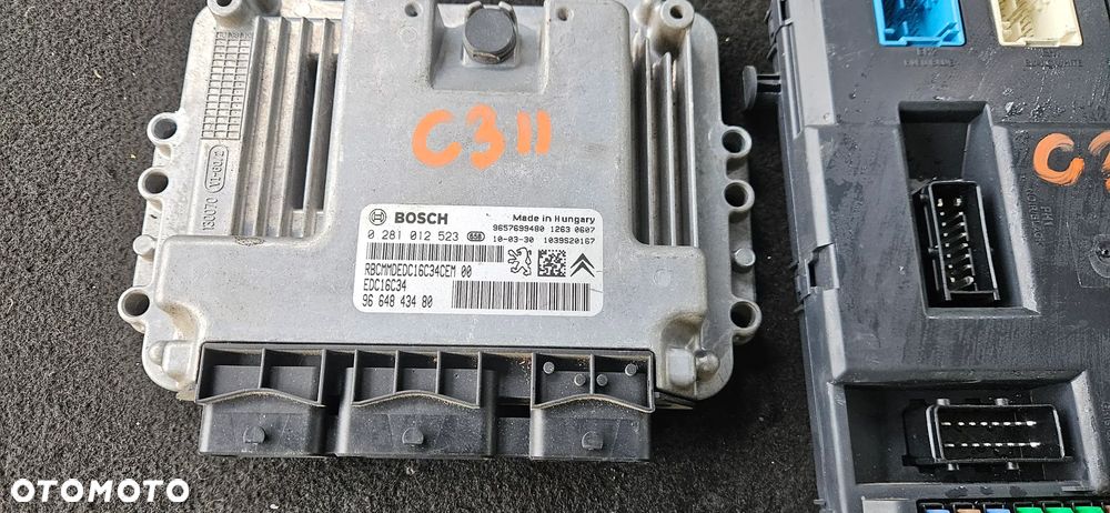 Zestaw startowy komputer 0281012523 BSI pilot Citroen C3 II 1,4 HDI - 2