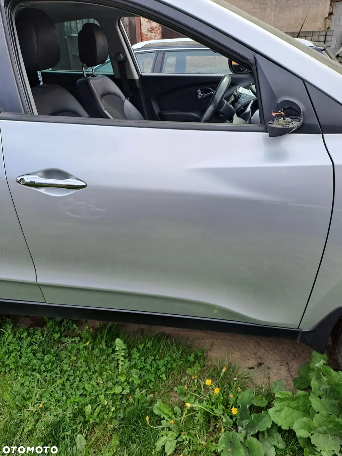 Hyundai ix 35 drzwi przednie prawe kolor srebrny RAH 9P - ładne - 3