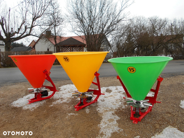 Rozsiewacz nawozów LEJEK 200/300/400/500l STRUMYK siewka/siewnik ; 1-talerzowy OD RĘKI; transport