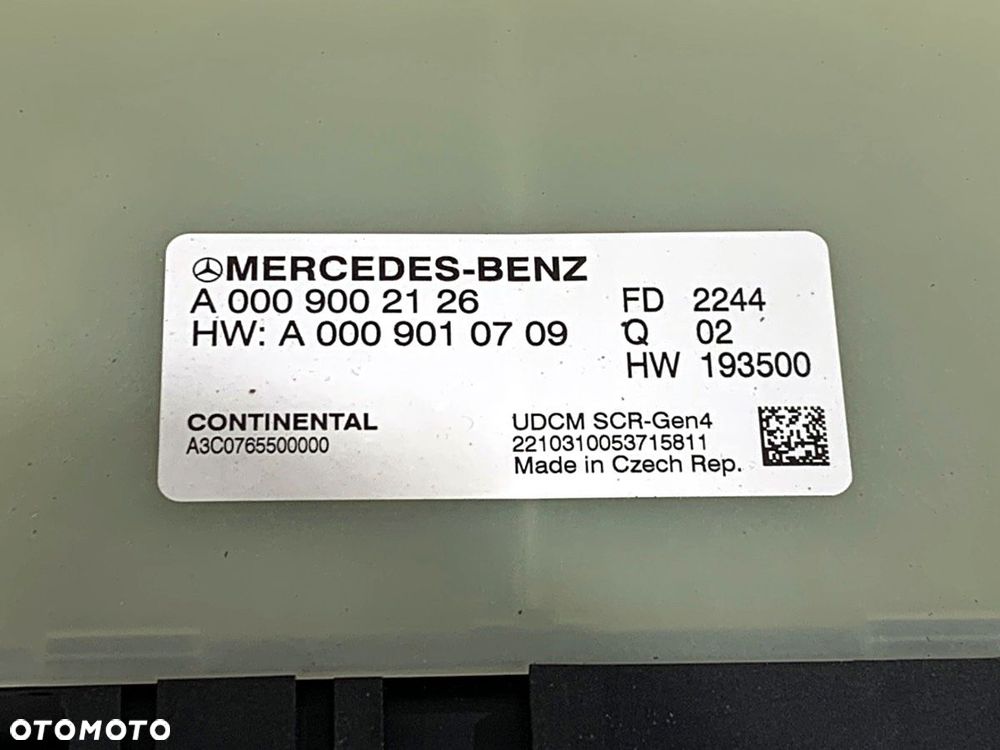 MODUŁ STEROWNIK SCR  MERCEDES-BENZ SPRINTER 3,5-t Tourer Bus (B907) 2018 - 2022 317 CDI (907.731, - 4