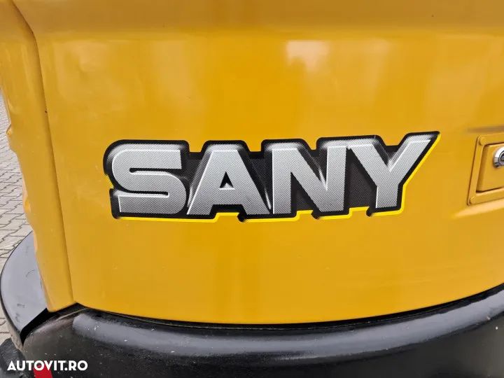 Sany sy26u miniexcavator cu doua cupe si lama tip buldozer - 5