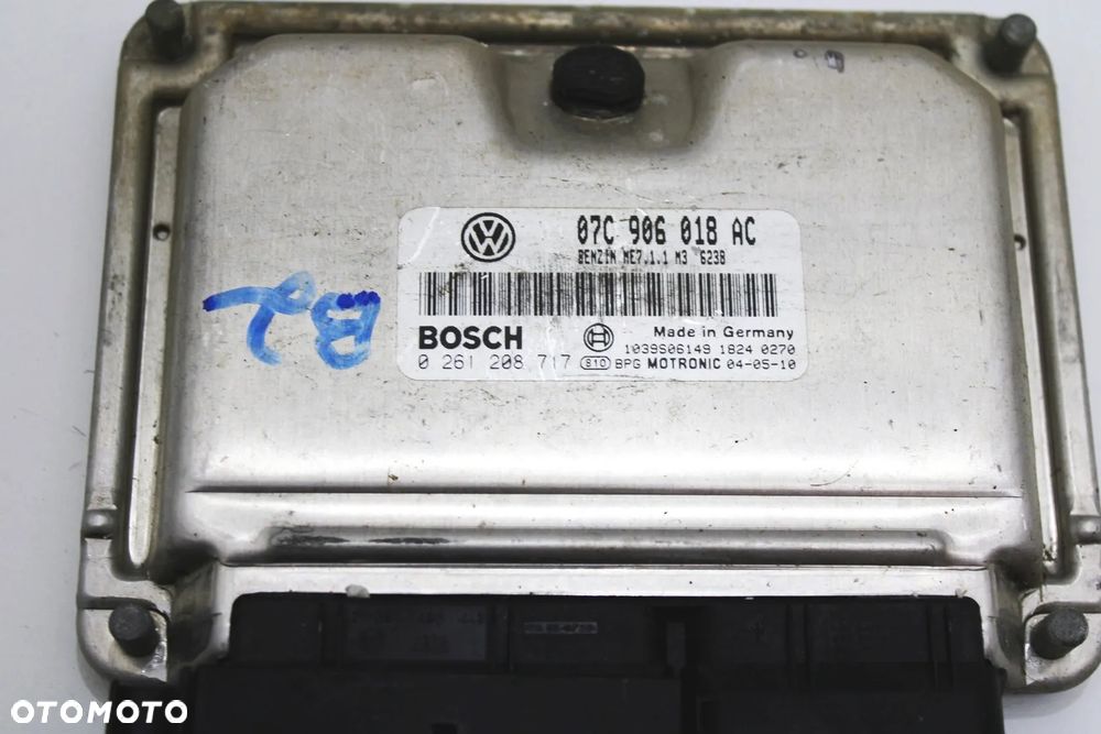 Komputer sterownik silnika ECU OE Bentley Continental GT GTC 3W0 07C906018AC 07C906018 AC 0261208717 - 7